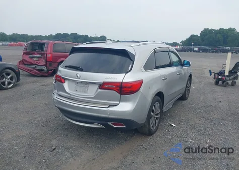 2014 Acura Mdx Technology Package из США, поврежденный, VIN 5FRYD4H46EB016555